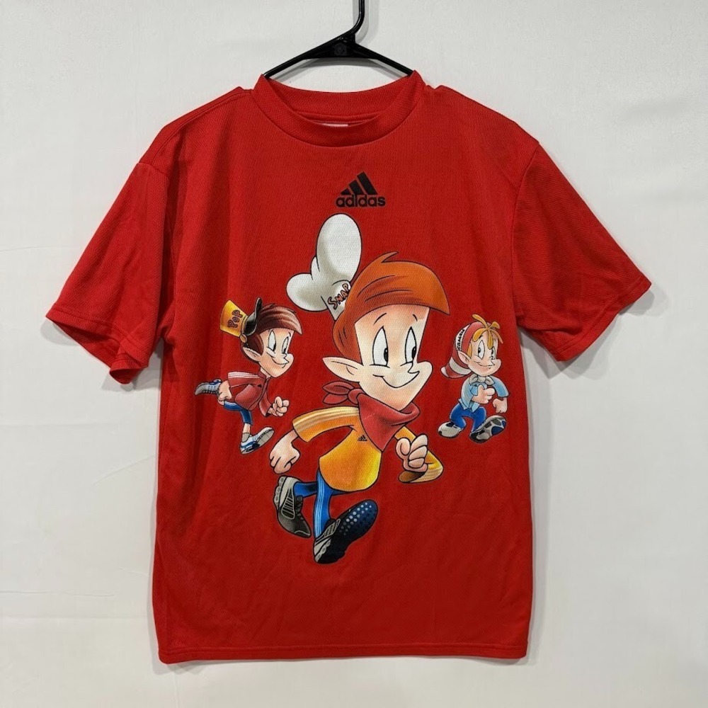 Adidas T-Shirt Men's S Red Snap Crackle Pop Graphic‎ Cereal Collab Tee
